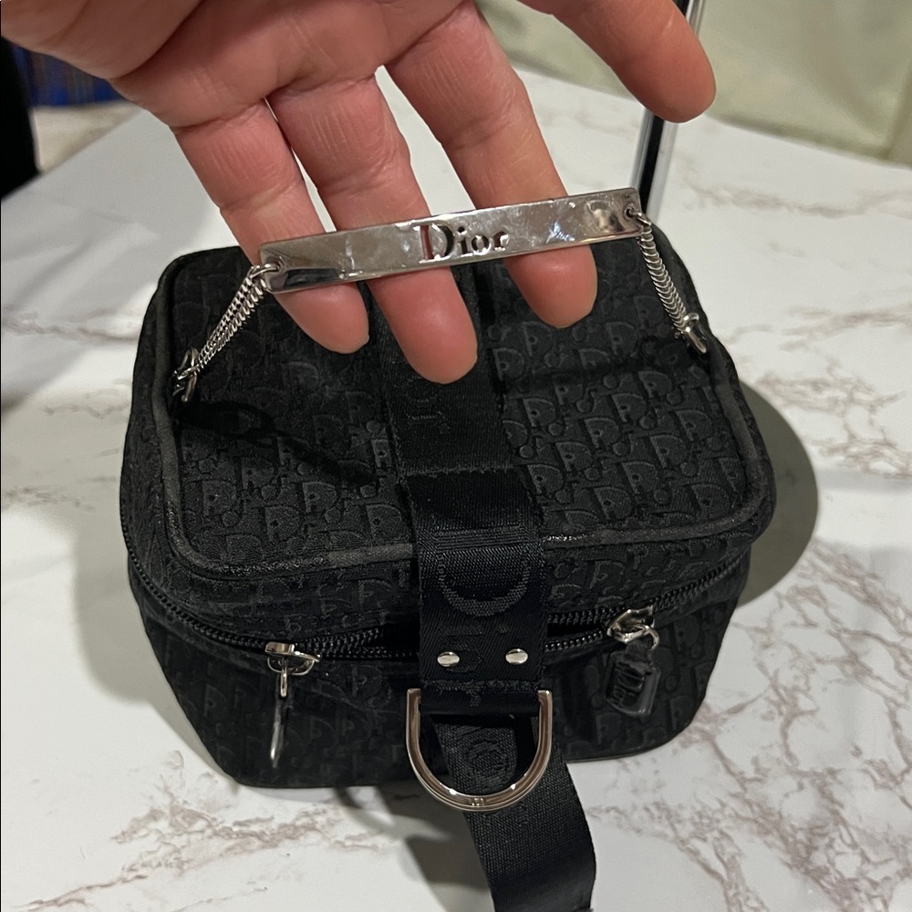 Dior Black Monogram vanity case - Picture 2 of 9